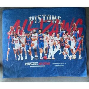 Detroit Pistons 2026 Rally Towel All Dawg Deeetroit Basketball 4/8/26 SGA 18"x15
